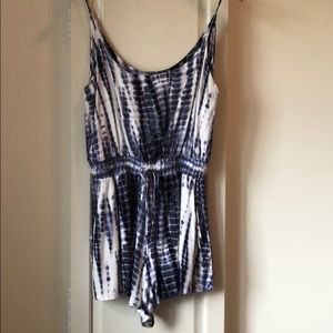 Lucy Love tie dye blue romper
